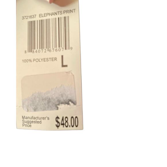 Woman’s Philosophy  Neck Tank Top Elephant Print Black Red Gold Large NWT - Picture 8 of 9